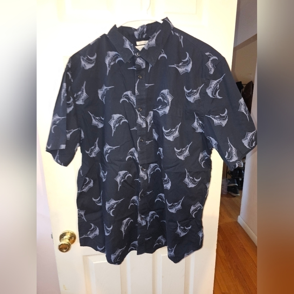 5 Old Navy Shirt Mens XXL  Short Sleeve Slim Fit Button Up Top Tall